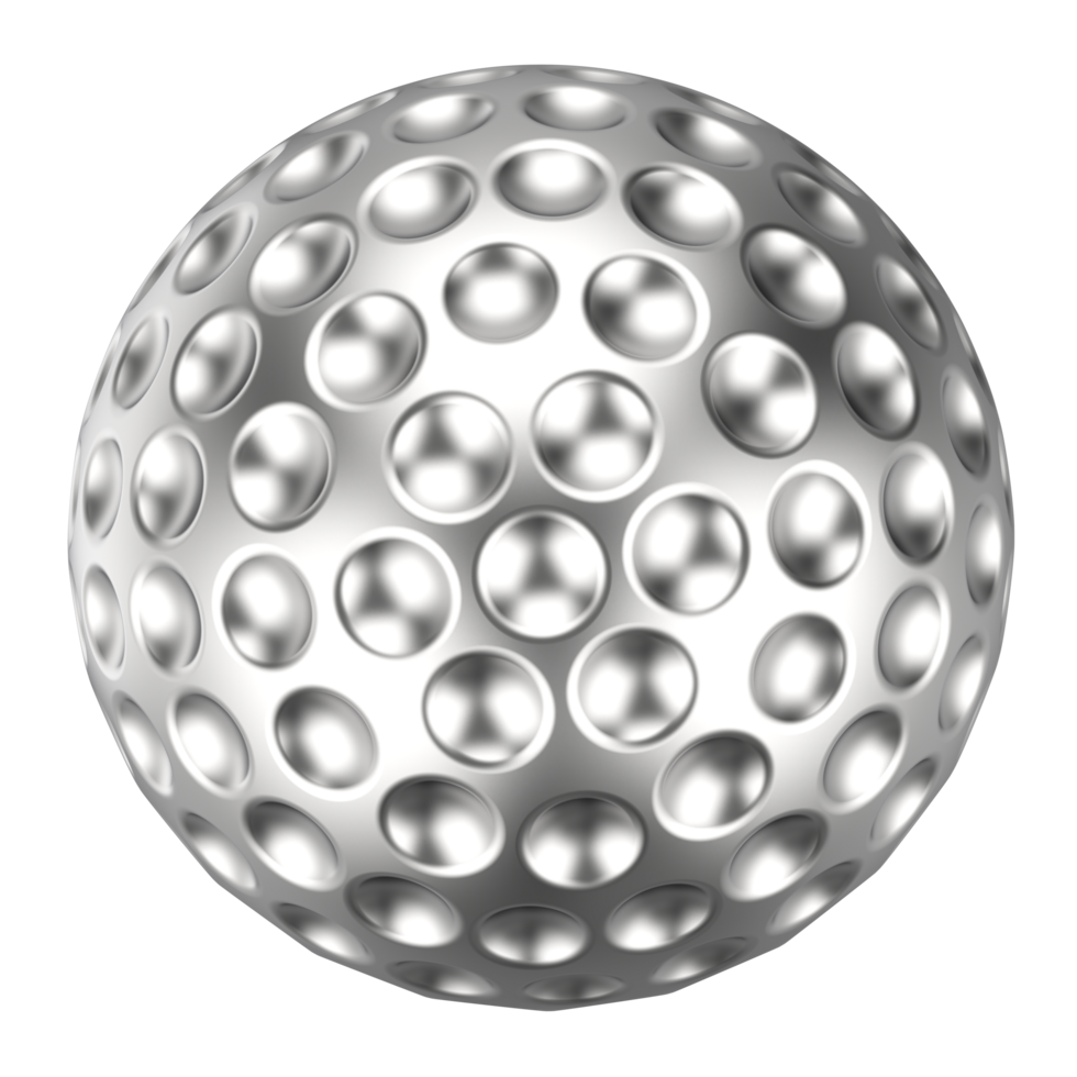 Golf ball isolated on background. 3d rendering - illustration png