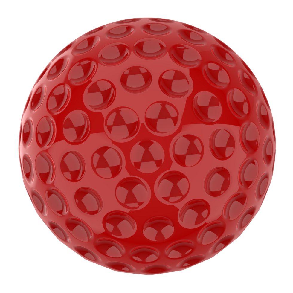 Golf ball isolated on background. 3d rendering - illustration png