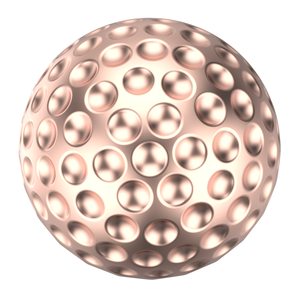 Golf ball isolated on background. 3d rendering - illustration png
