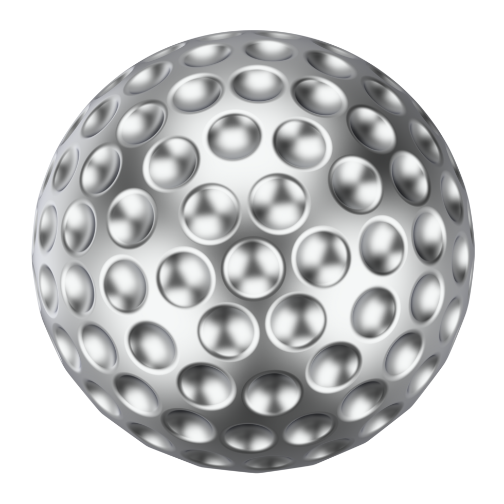 Golf ball isolated on background. 3d rendering - illustration png