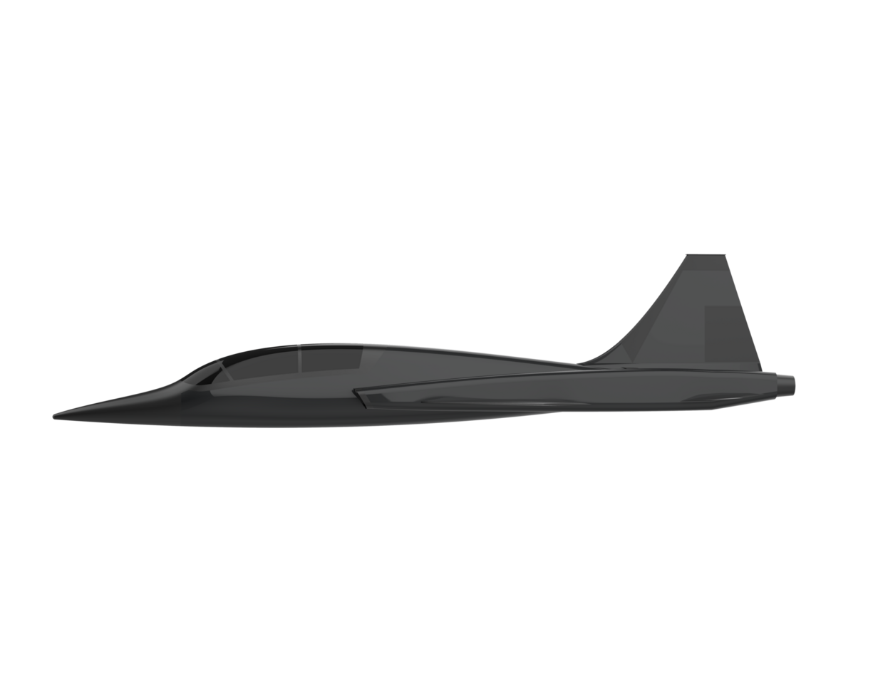 Combat aircraft isolated on background. 3d rendering - illustration png