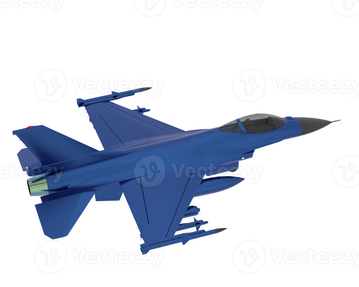 Fighter jet isolated on background. 3d rendering - illustration png