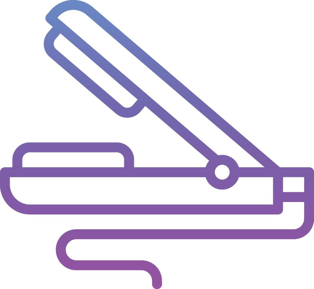 Hair Straightener Vector Icon