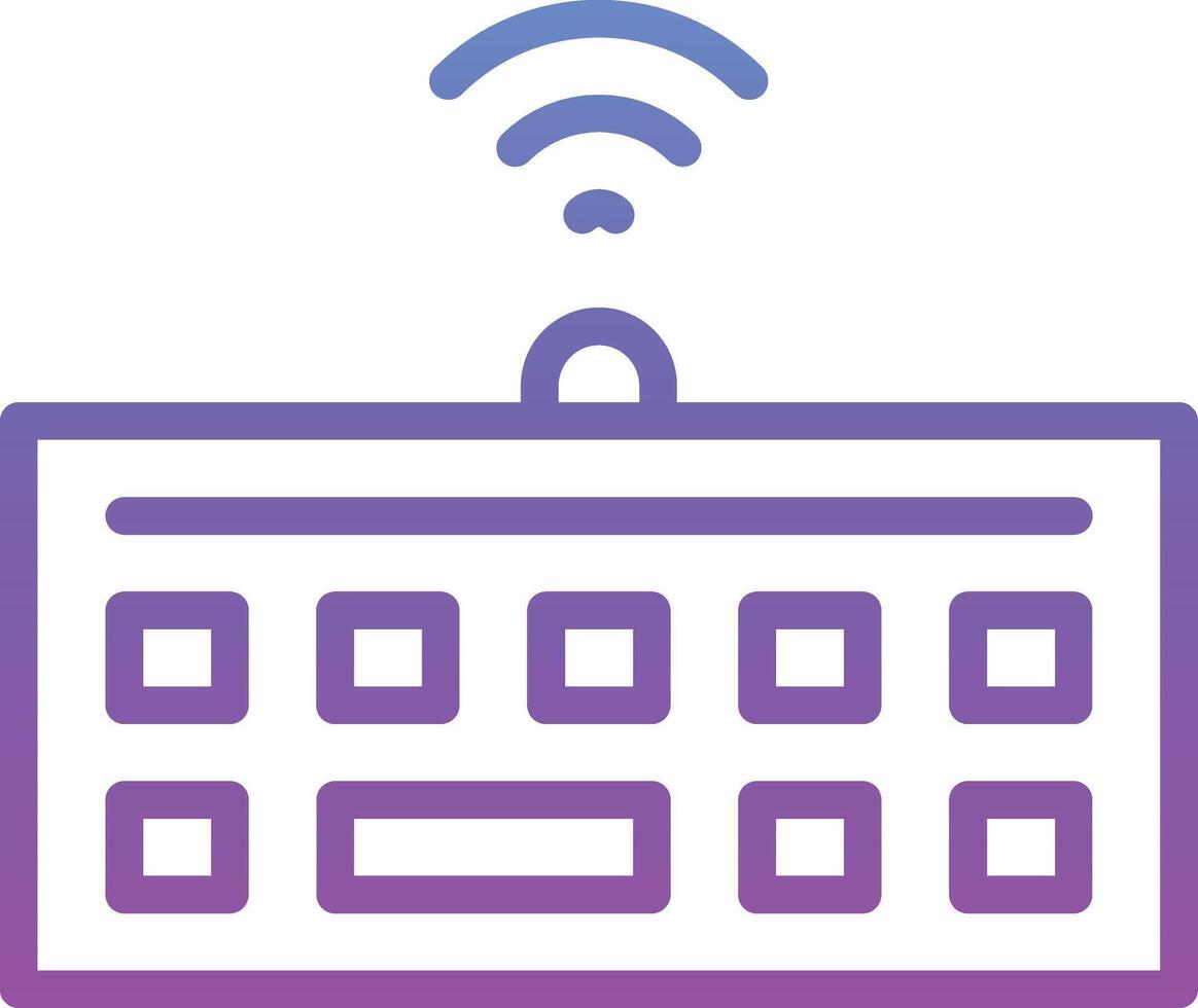 Wireless Keyboard Vector Icon