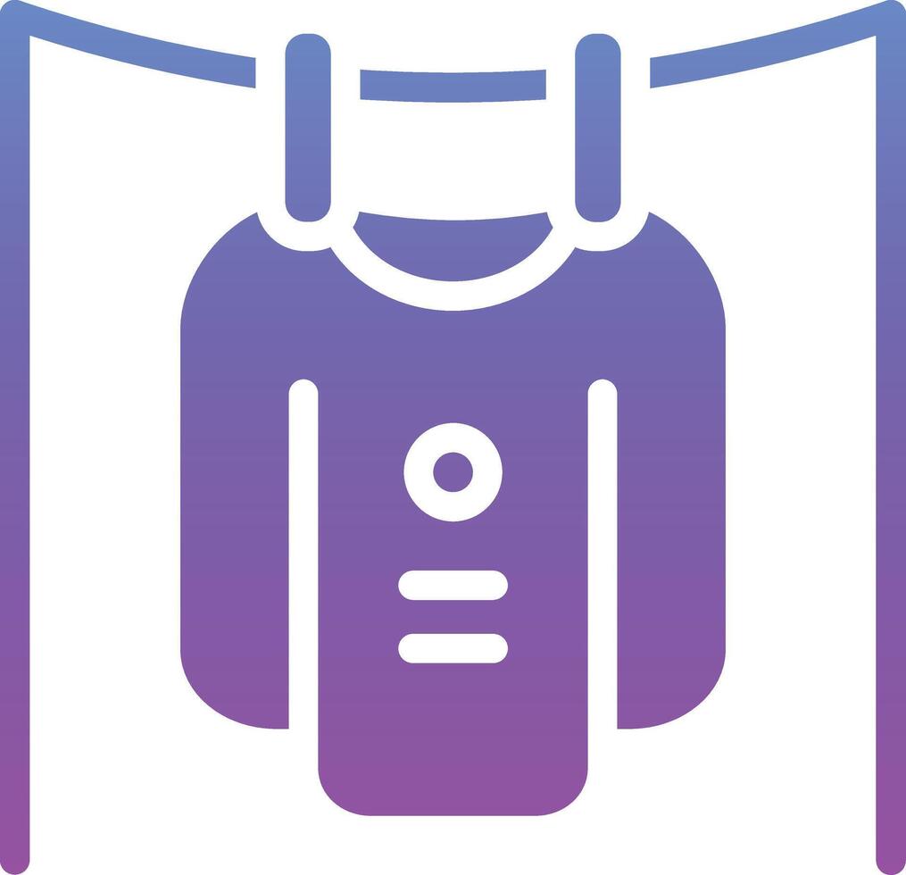 Drying Clothes Vector Icon