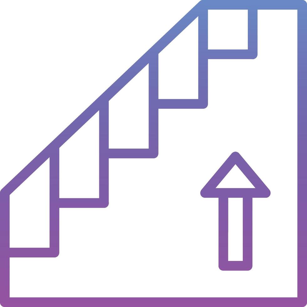 icono de vector de escaleras