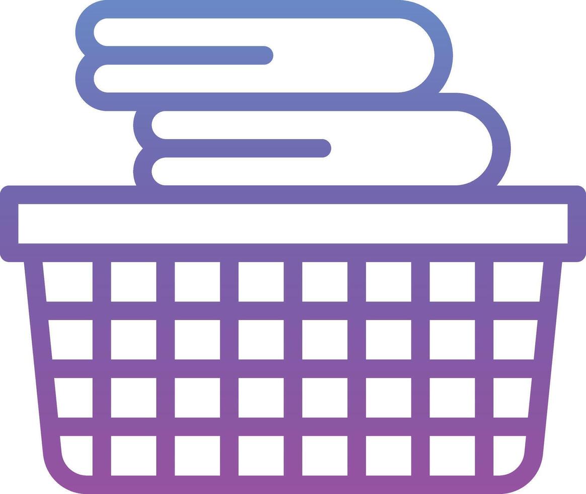 Laundry Basket Vector Icon