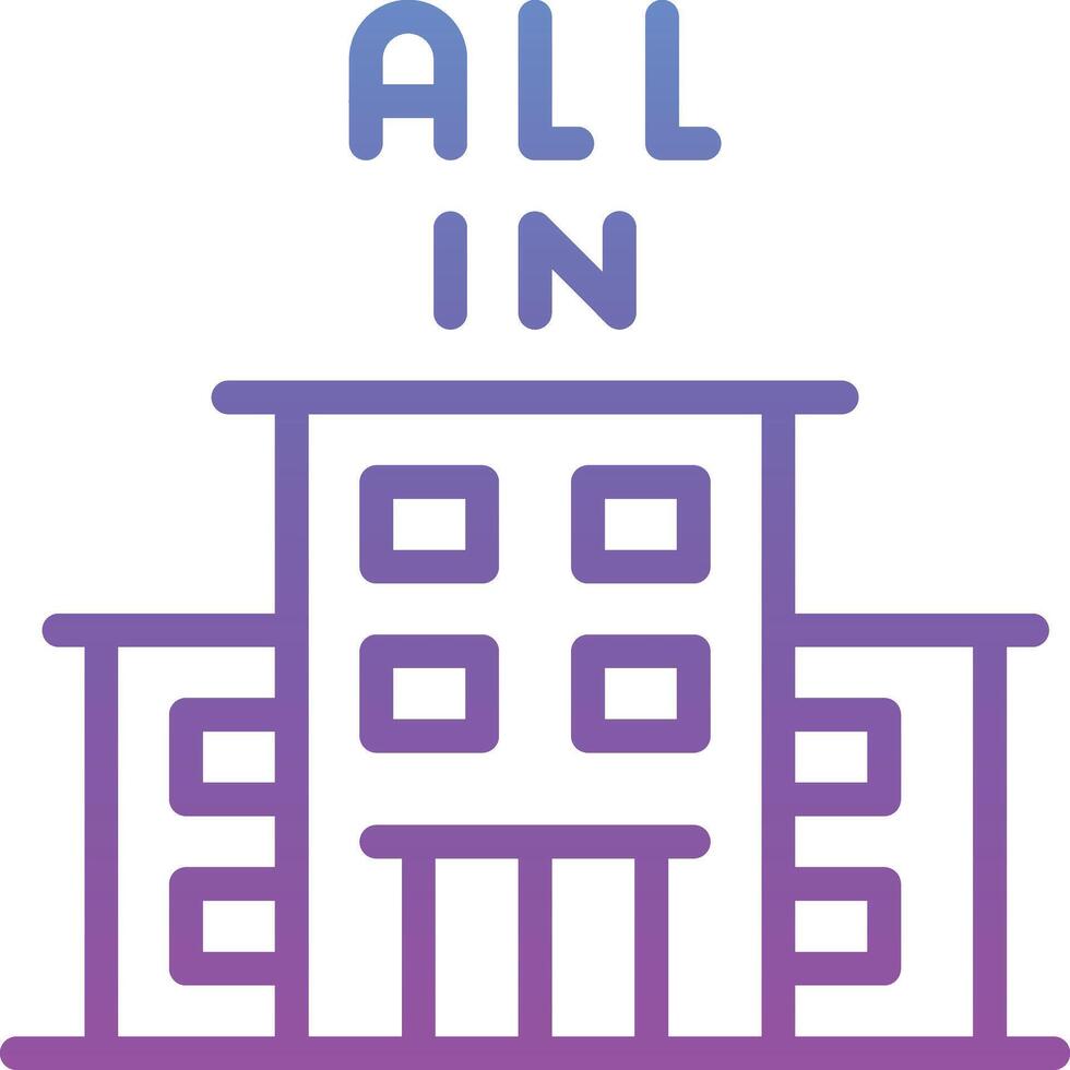 All Inclusive Vector Icon