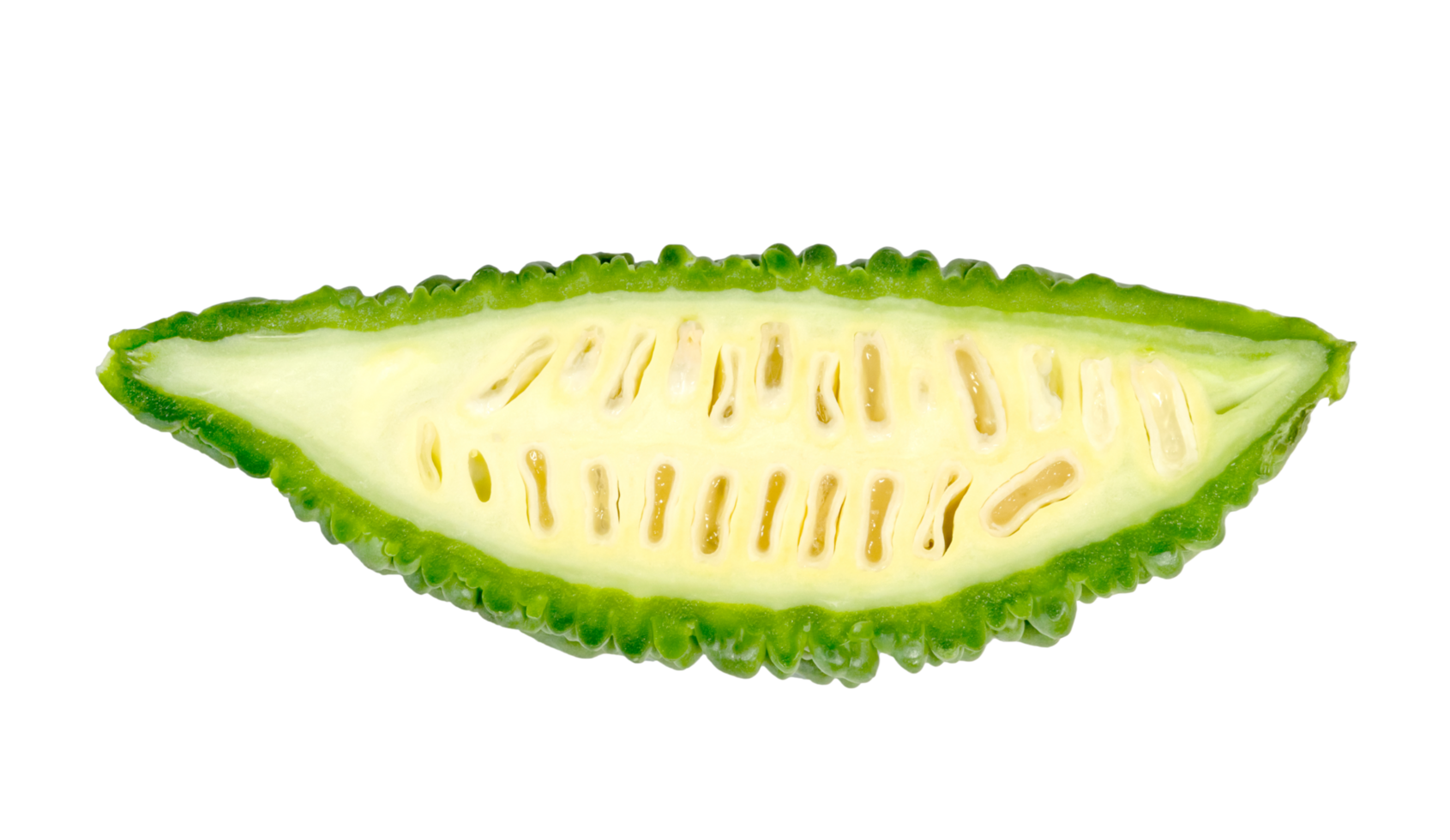 Bitter gourd or Bitter melon or Momordica charantia isolated png