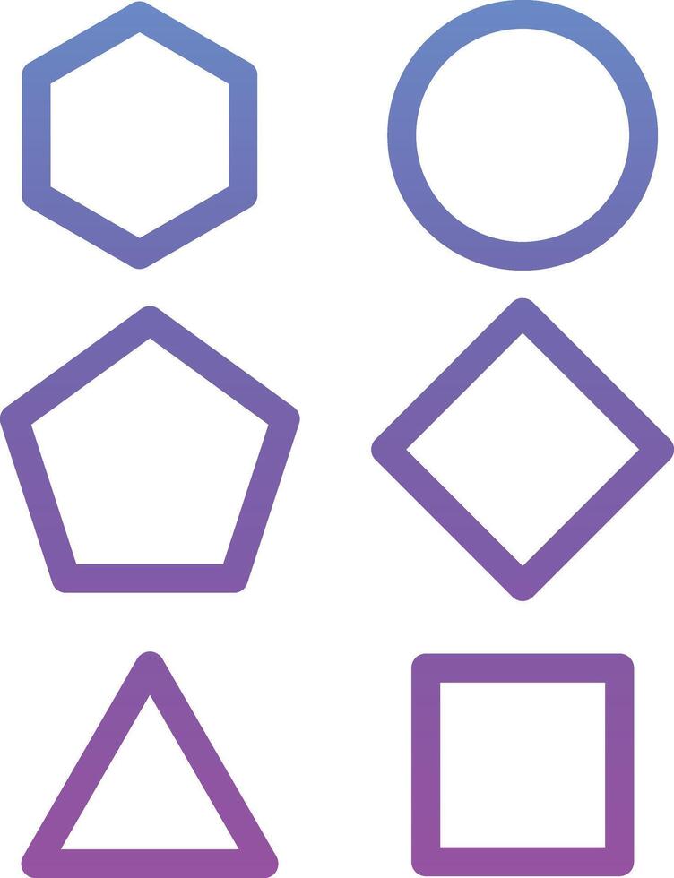Geometric Shapes Vector Icon
