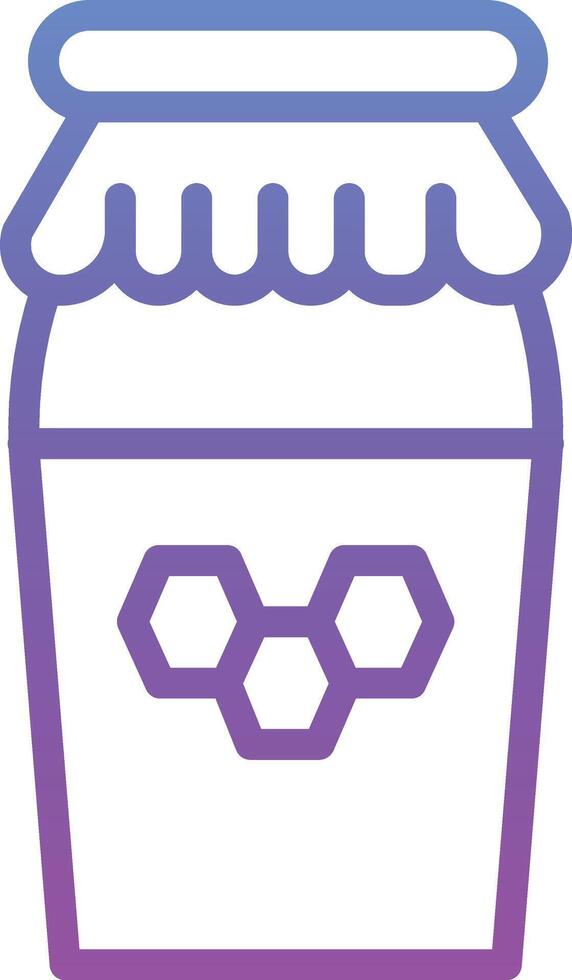 Honey Jar Vector Icon