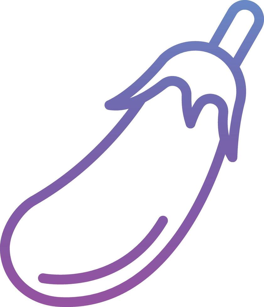 Eggplant Vector Icon