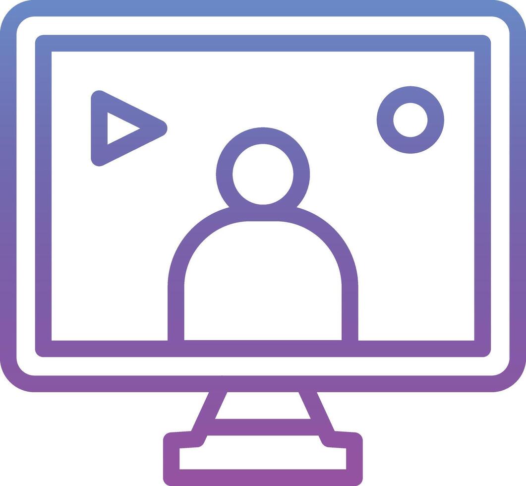 User Live Streaming Vector Icon