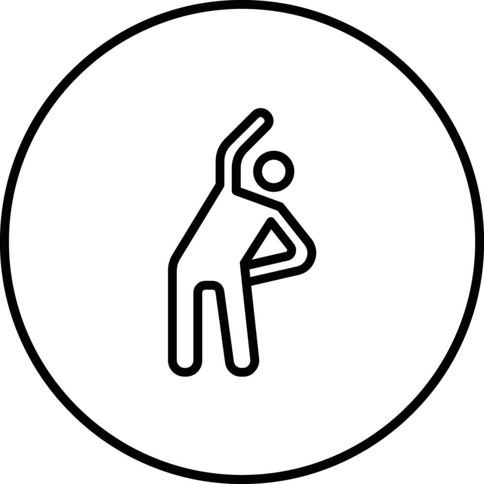Gym Stretch Vector Icon