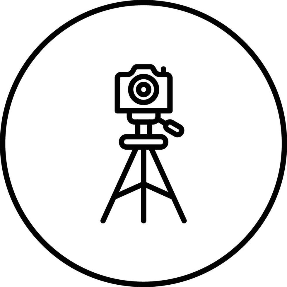 Tripod Camera Vector Icon