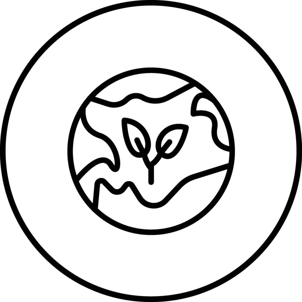 Eco Earth Vector Icon