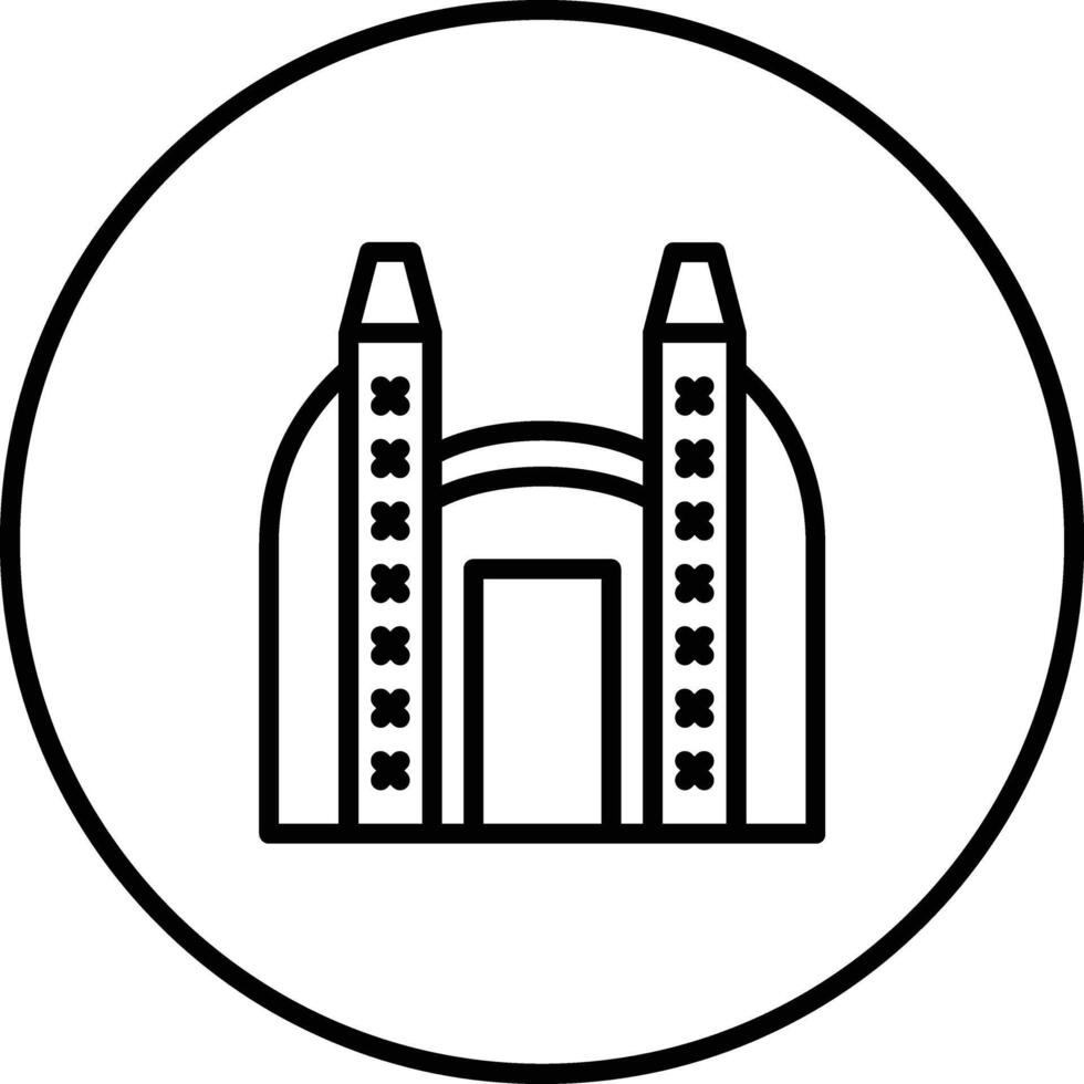 Ishtar Gate Vector Icon