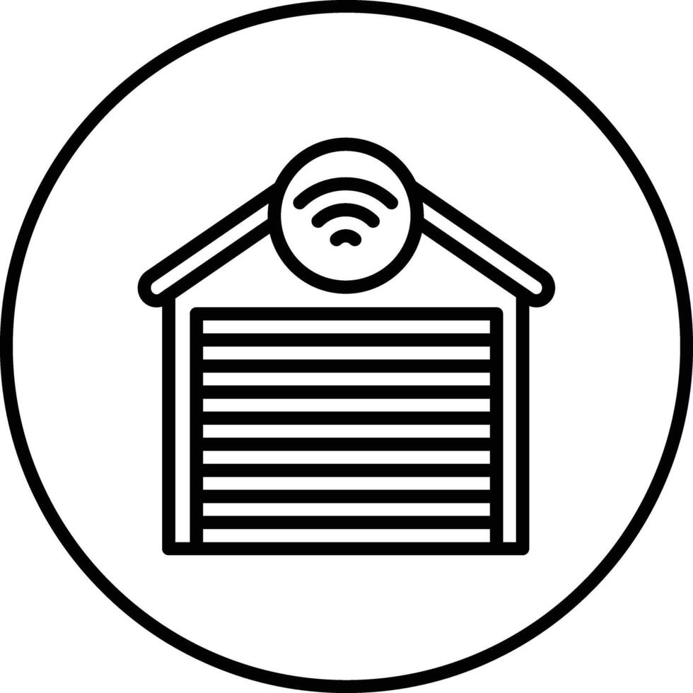 Smart Garage Vector Icon