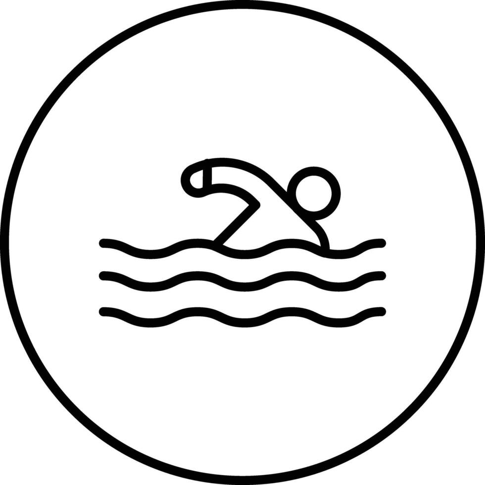 Swimming Vector Icon