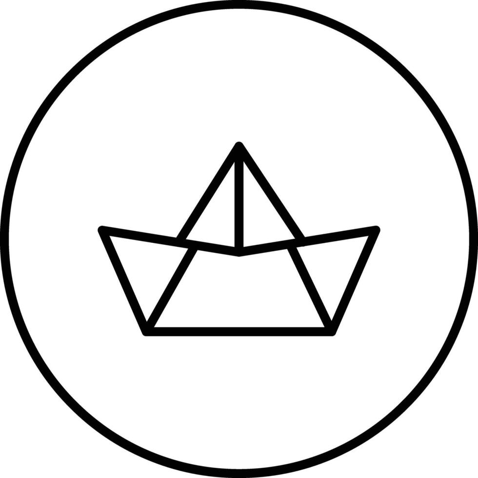 Paper Boat Vector Icon