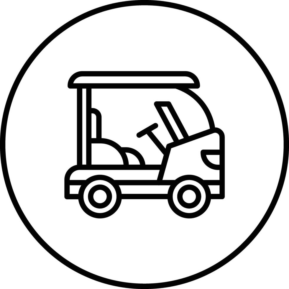 Golf Cart Vector Icon