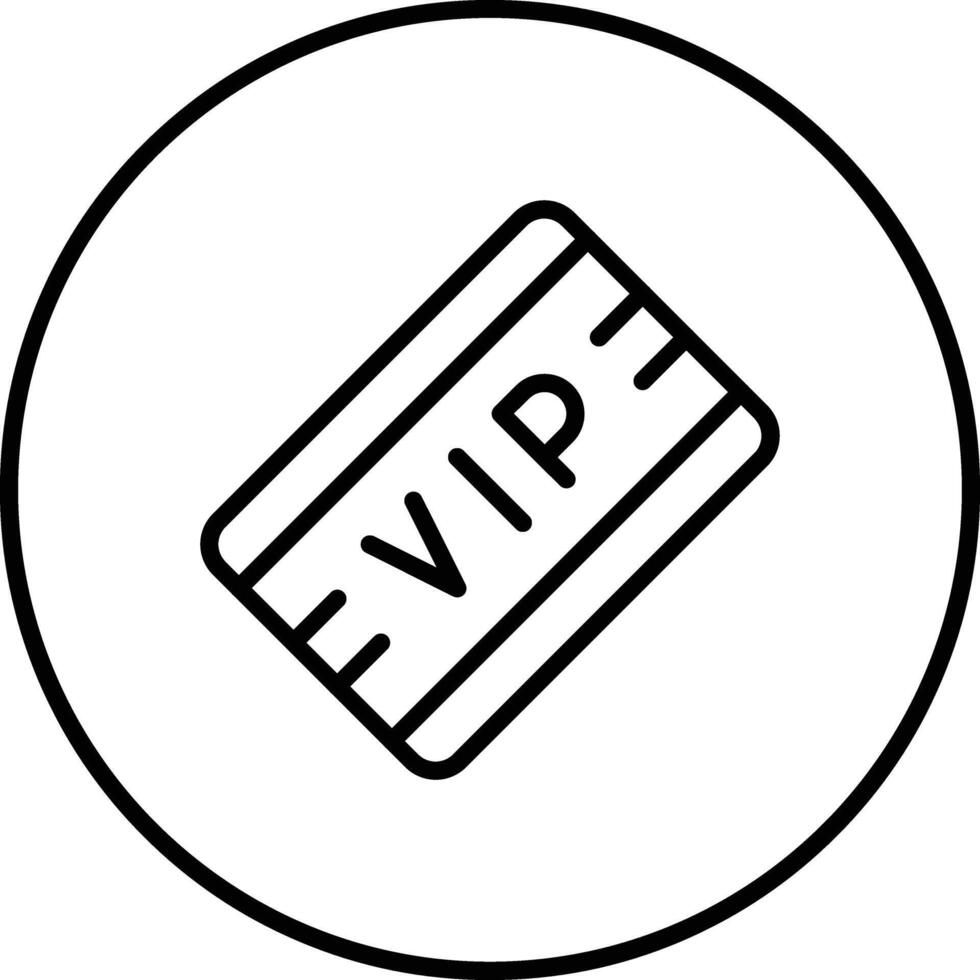 VIP Pass Vector Icon
