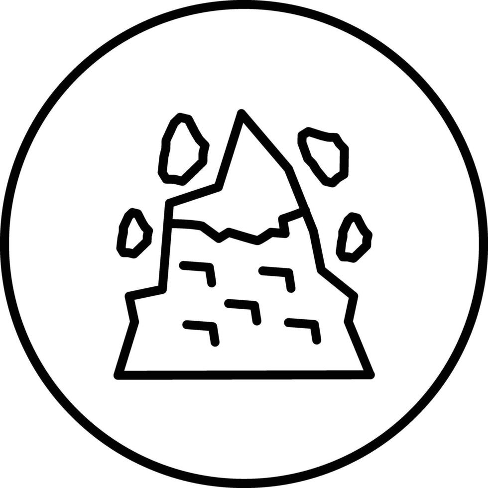 Landslide Vector Icon