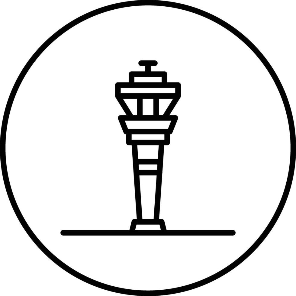 icono de vector de torre de control