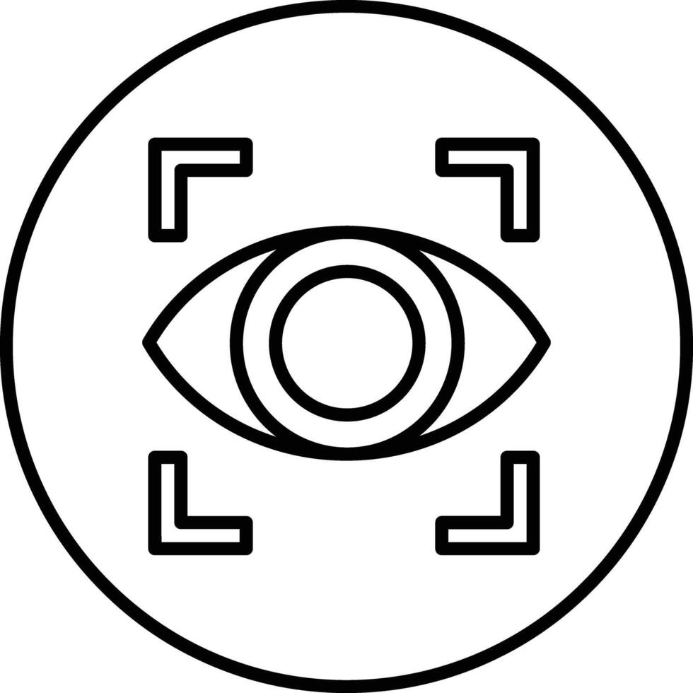 Eye Scanner Vector Icon