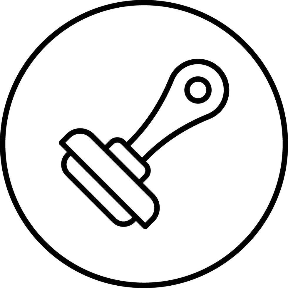 icono de vector de sello de goma