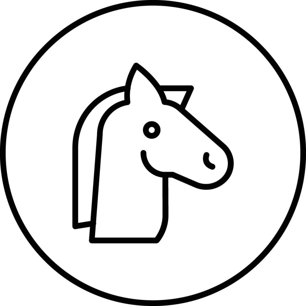 icono de vector de caballo