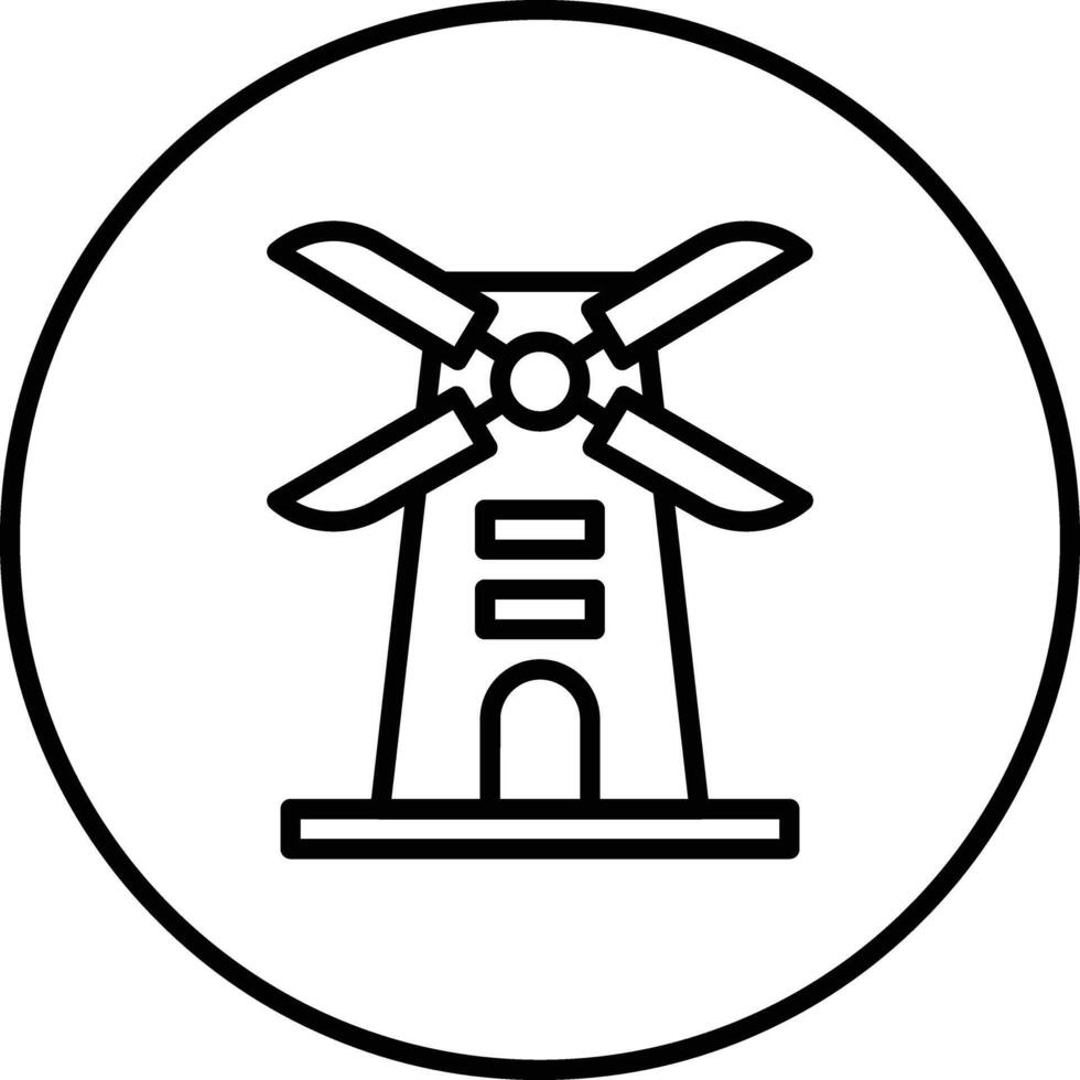 Windmill Vector Icon