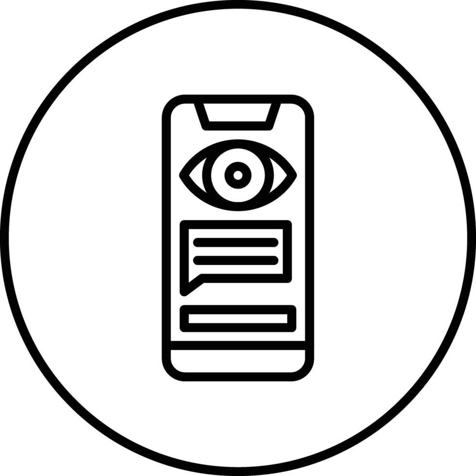 Chat Spyware Vector Icon