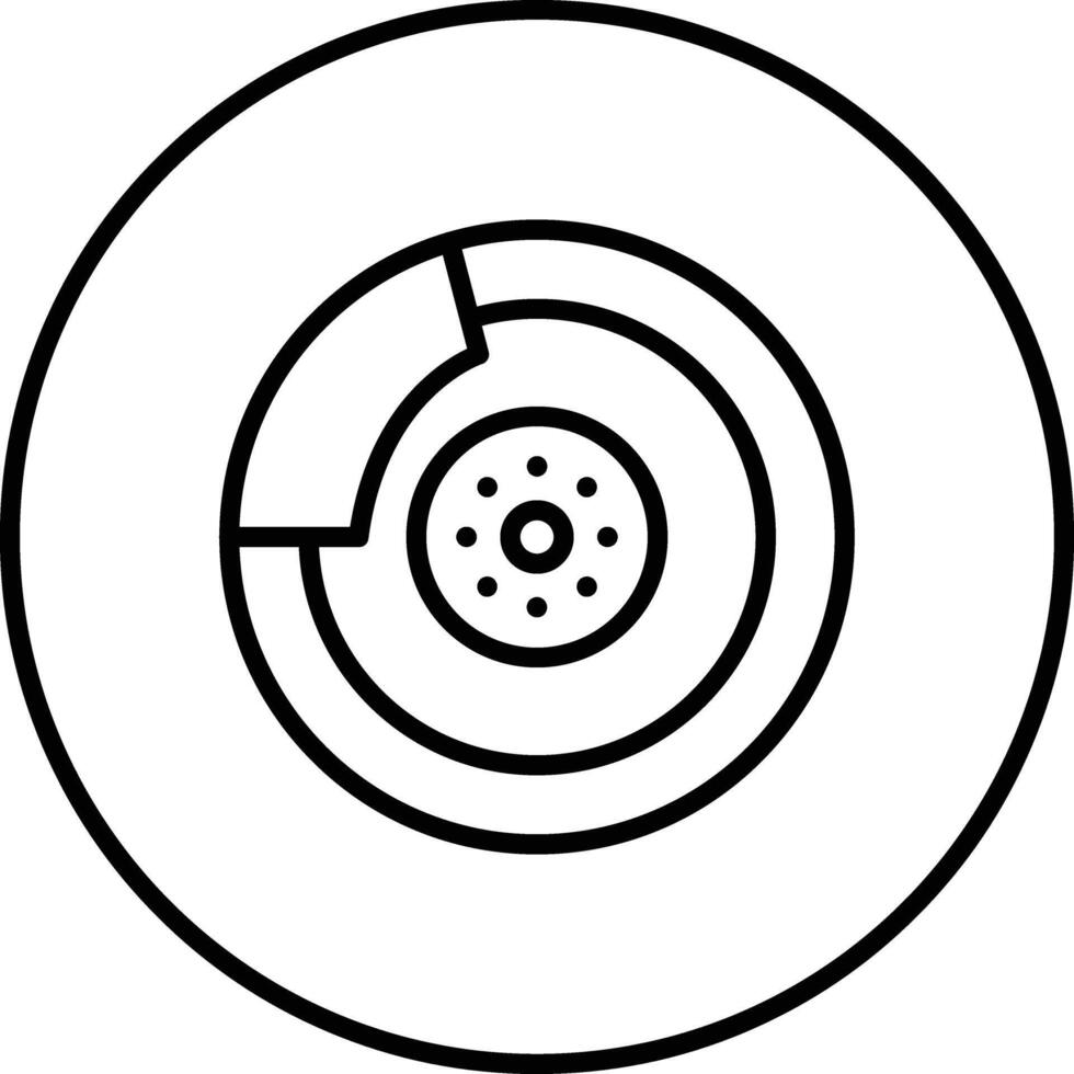 Brake Disc Vector Icon