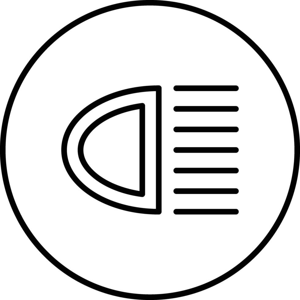 Headlight Vector Icon