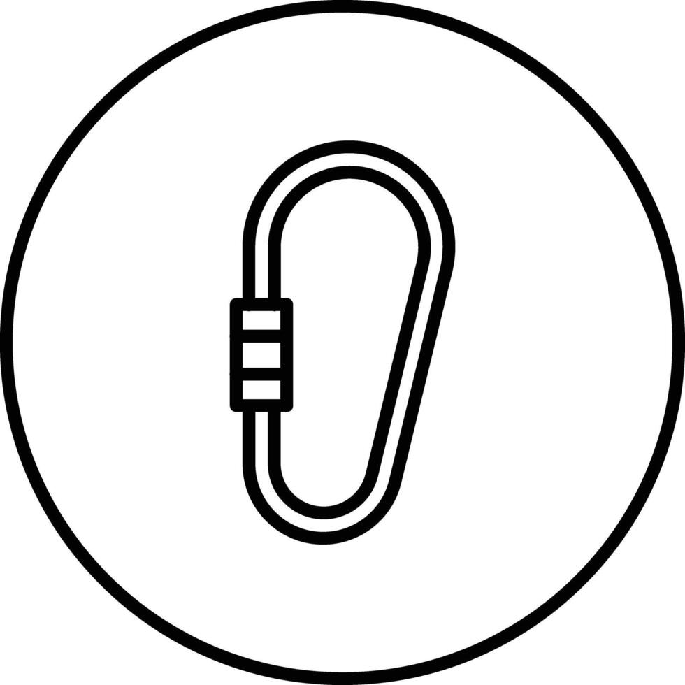 Carabiner Vector Icon