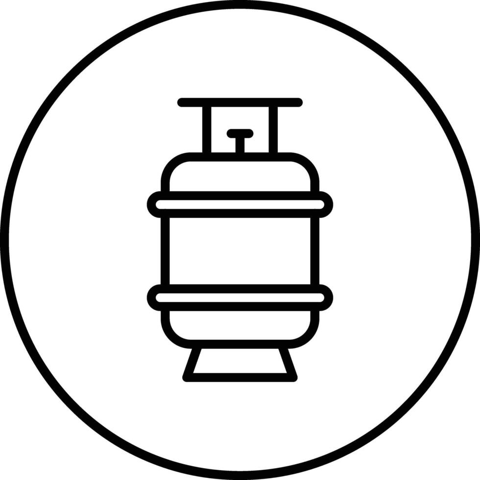 Gas Cylinder Vector Icon