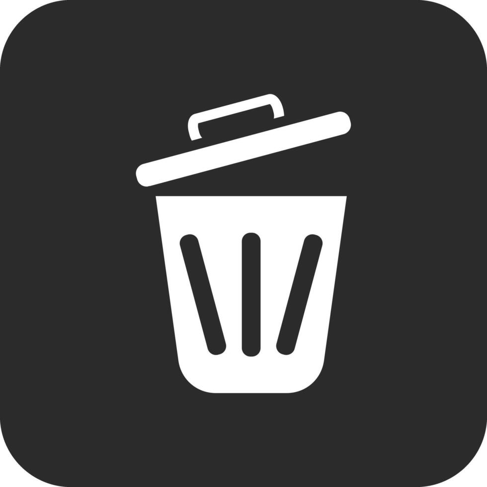 icono de vector de papelera de reciclaje