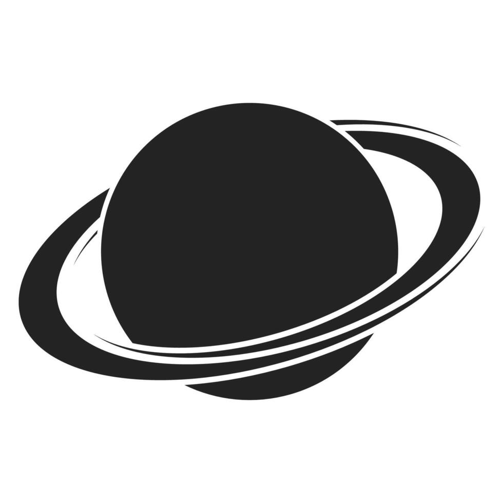 planeta Saturno orbital anillos, planeta Saturno solar sistema, astronómico icono vector