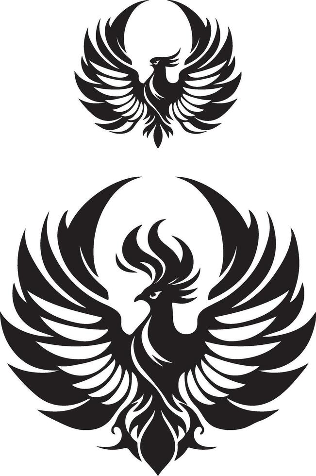 águila tatuaje diseño ilustración de un antecedentes con hojas vector
