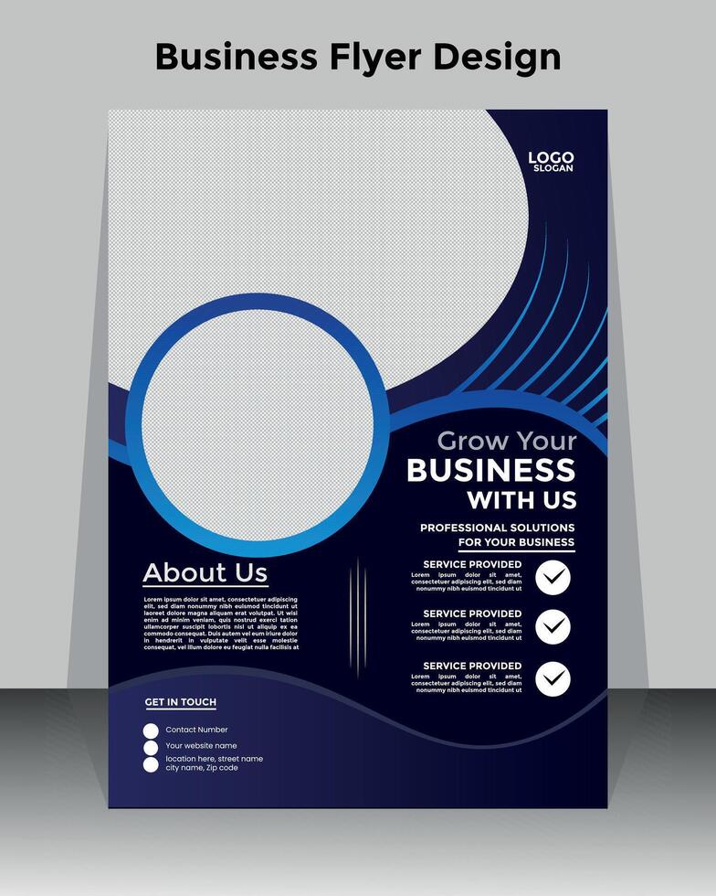 Corporate flyer or cover design template vector