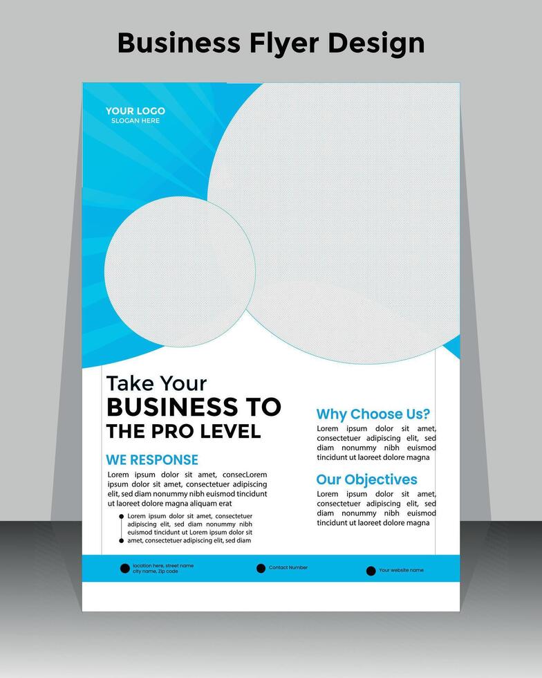 Corporate flyer or cover design template vector