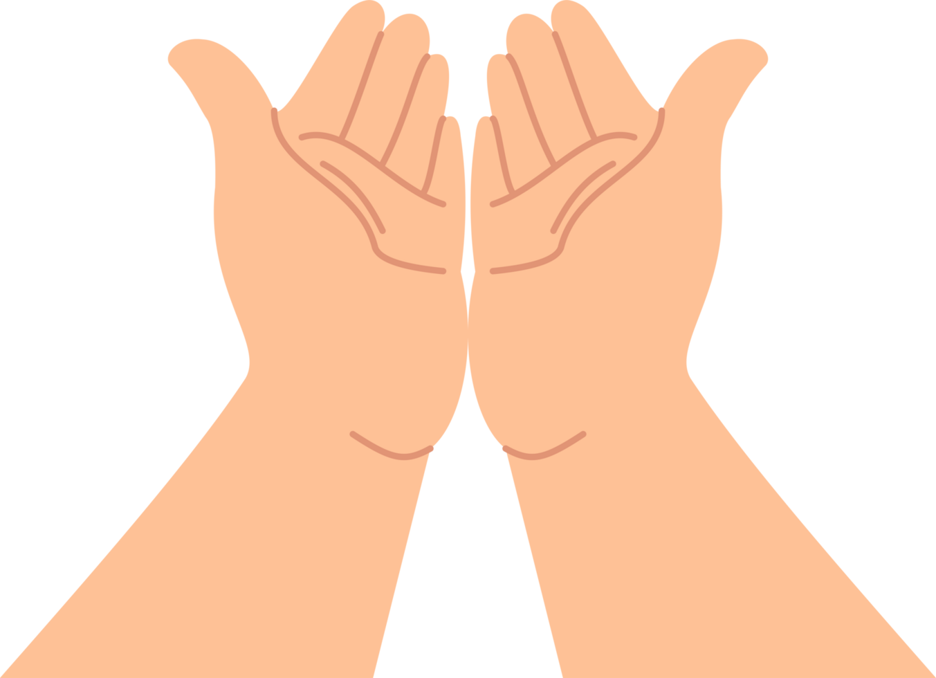 illustration muslim man raising and open two hand for praying png