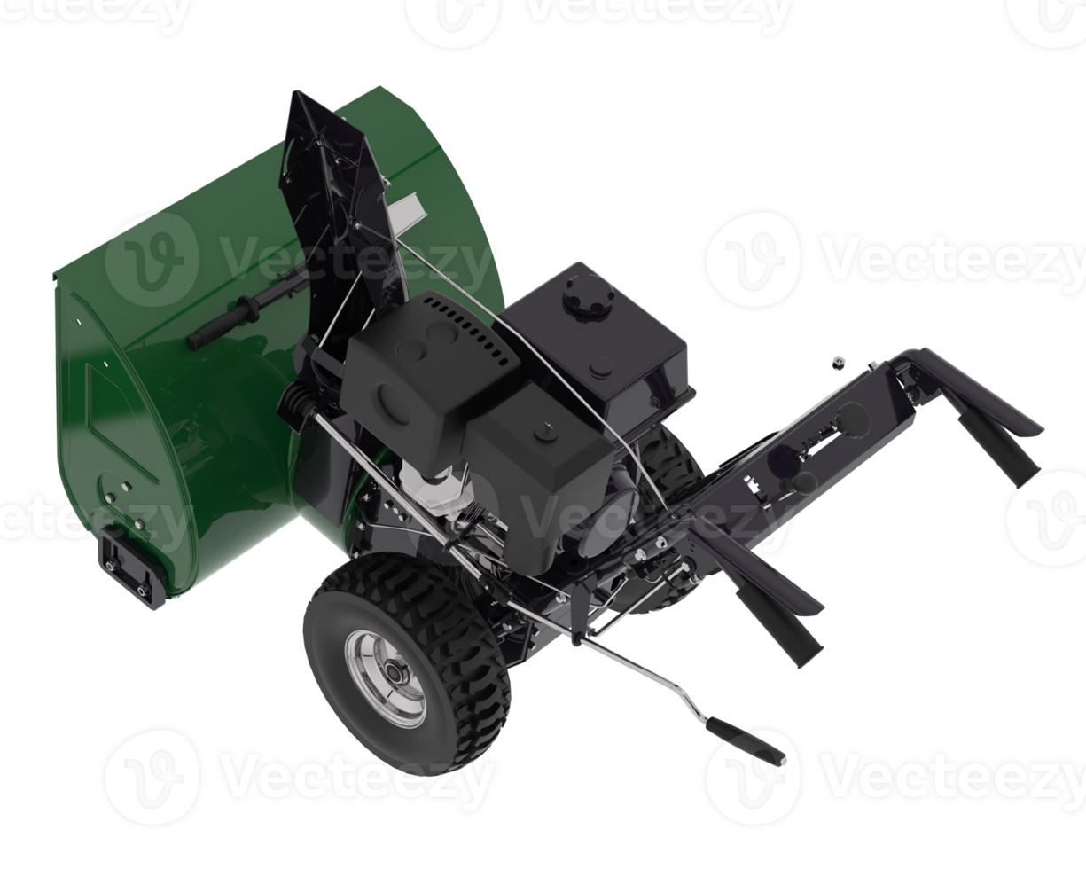 Gardening machinery isolated on background. 3d rendering - illustration png