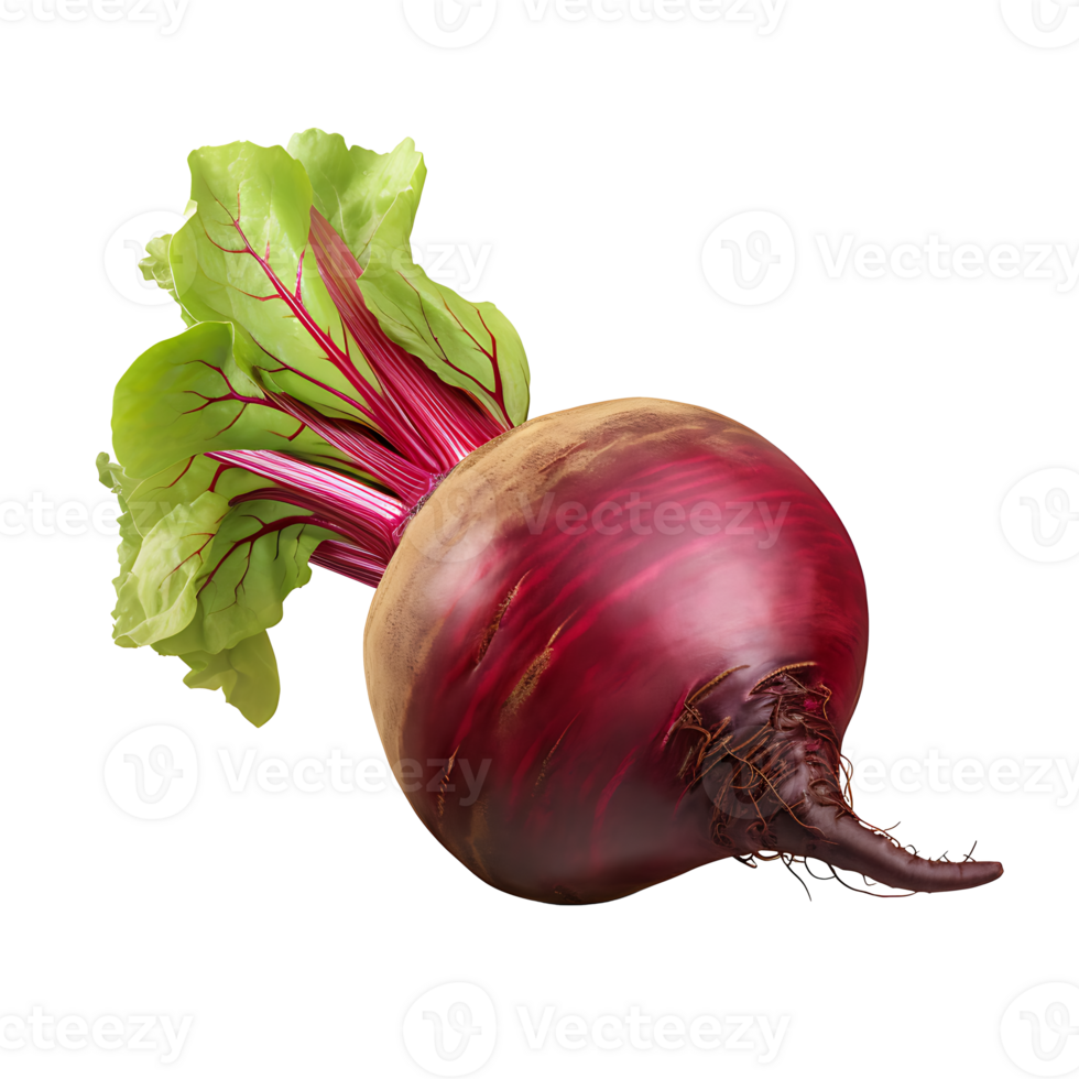 AI generated Beetroot vegetable icon isolated transparent background png
