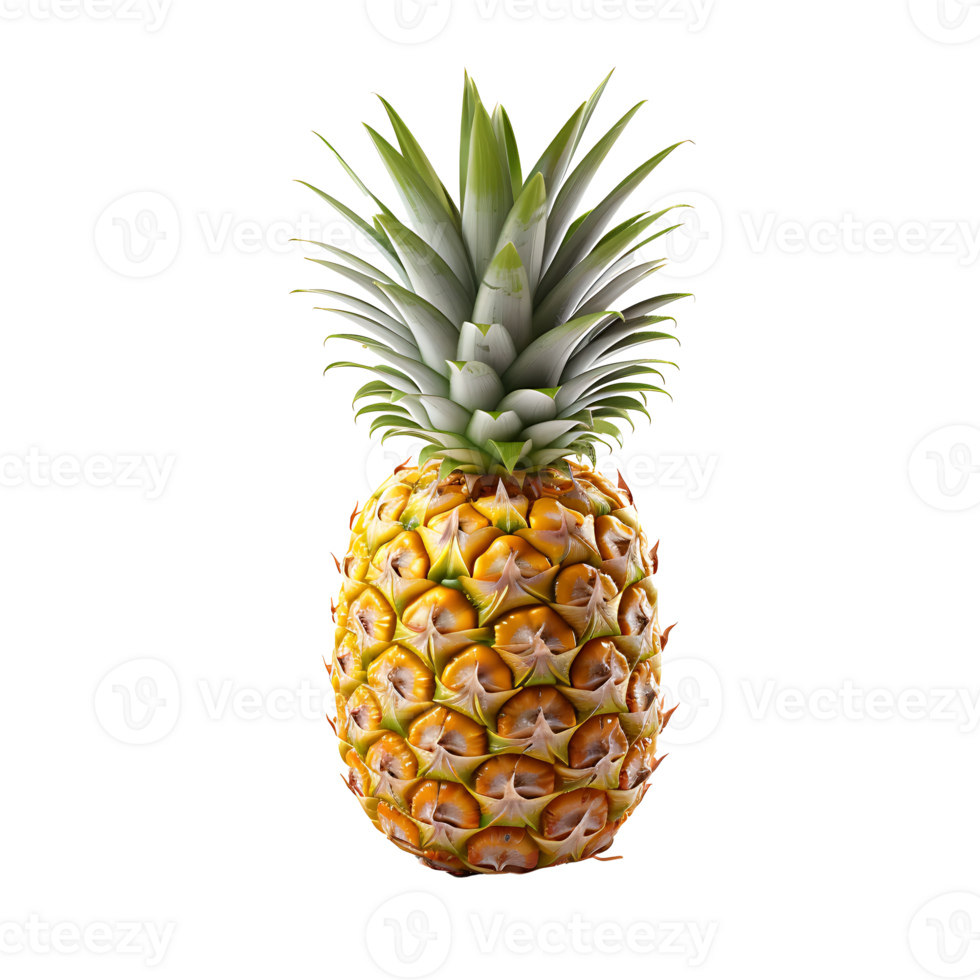 AI generated Pineapple fruit icon isolated transparent background png