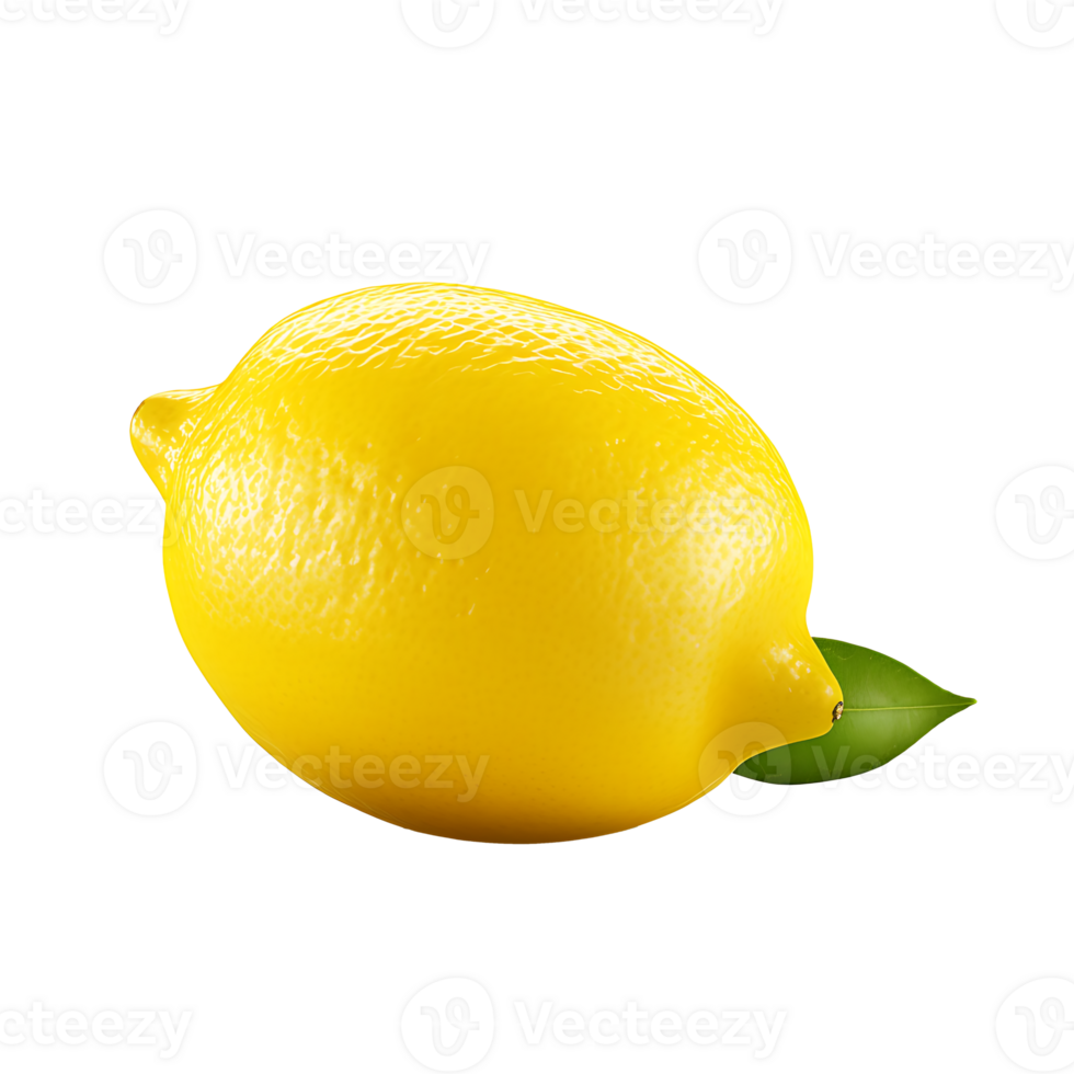 AI generated Lemon vegetable icon isolated transparent background png