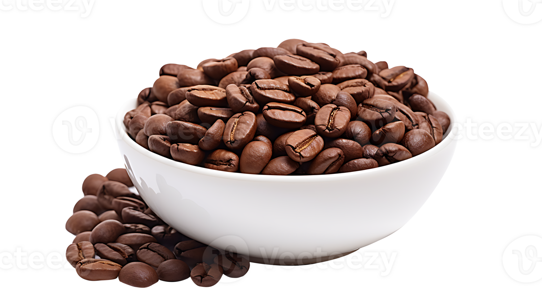 AI generated Coffee icon isolated transparent background png