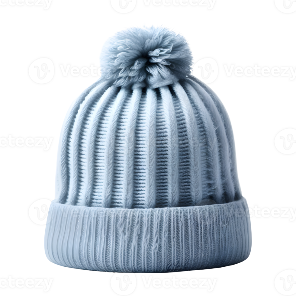 AI generated Winter Knitted Hat Isolated on Transparent Background png