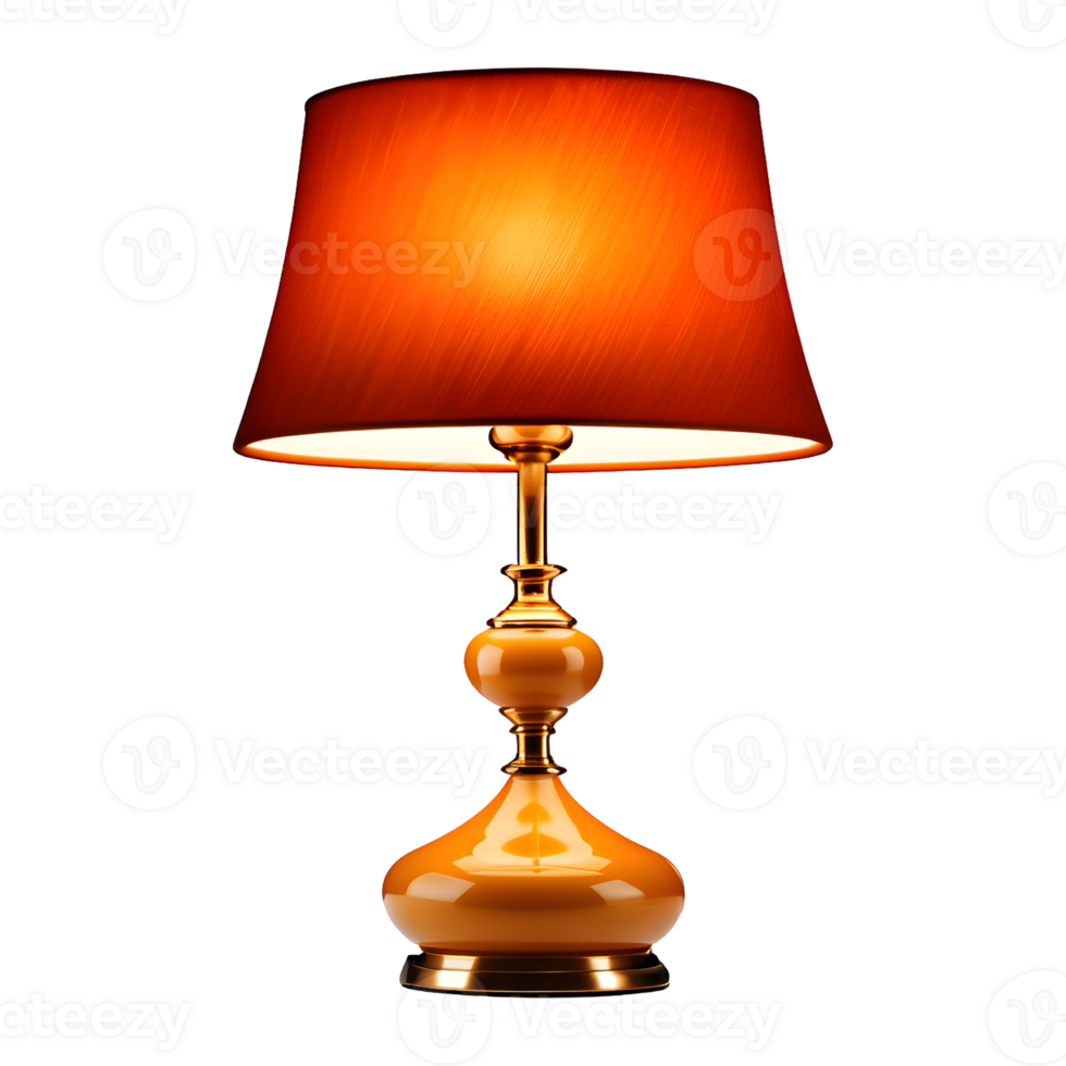 AI generated Table Lamp Isolated on Transparent Background png